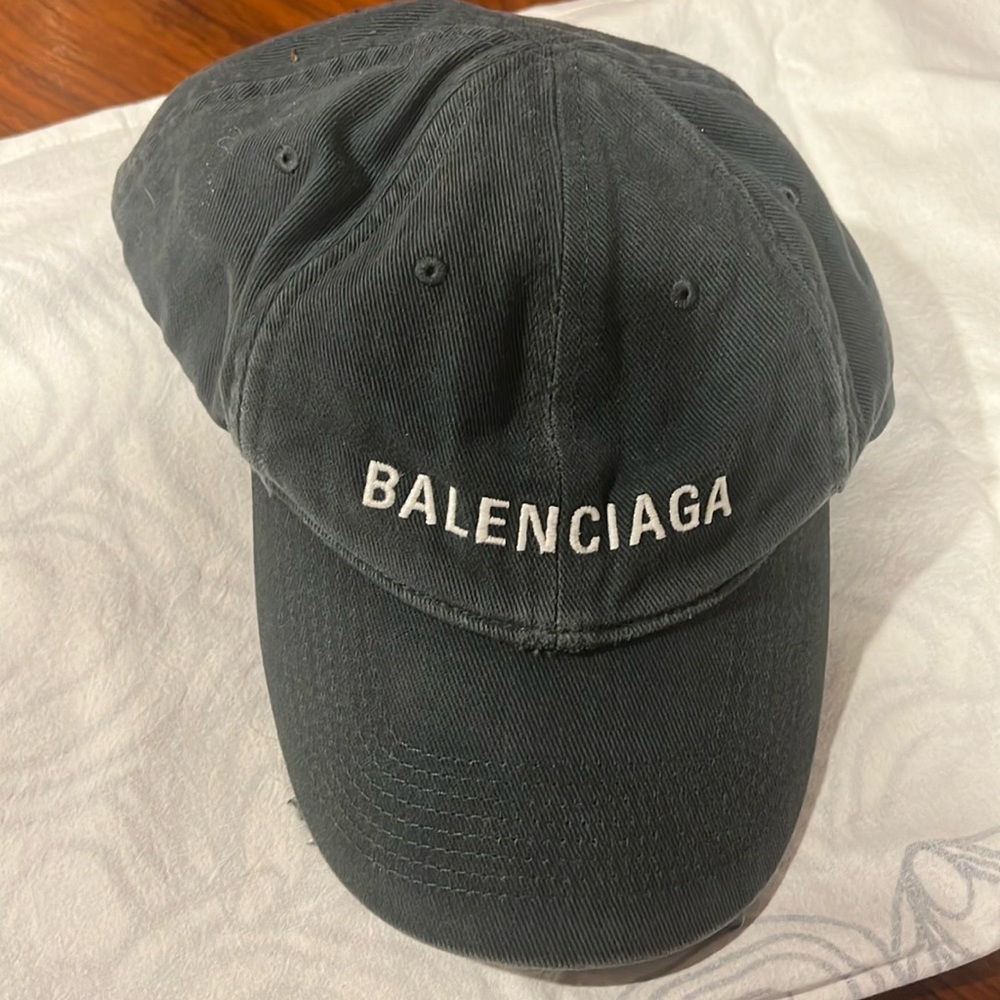 NWOT! Balenciaga dad-cap.  Navy/white.